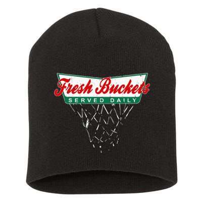 Basketball Player Fresh Buckets Served Daily Bball Short Acrylic Beanie