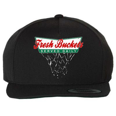 Basketball Player Fresh Buckets Served Daily Bball Wool Snapback Cap