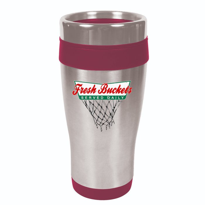 Basketball Player Fresh Buckets Served Daily Bball 16oz Travel Tumbler