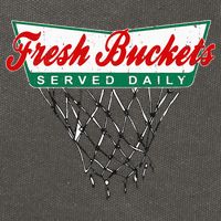 Basketball Player Fresh Buckets Served Daily Bball Cotton Canvas Backpack