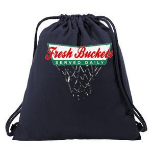 Basketball Player Fresh Buckets Served Daily Bball Drawstring Bag