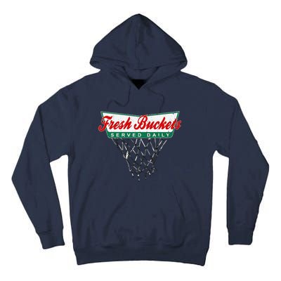 Basketball Player Fresh Buckets Served Daily Bball Tall Hoodie