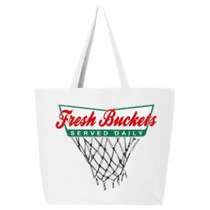 Basketball Player Fresh Buckets Served Daily Bball 25L Jumbo Tote