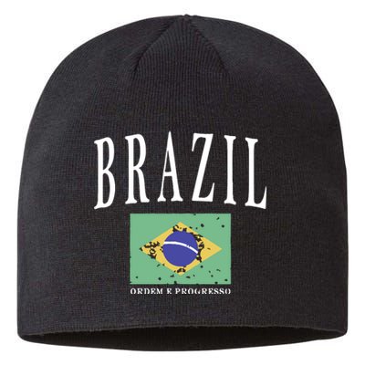 Brazil Painted Flag Sustainable Beanie