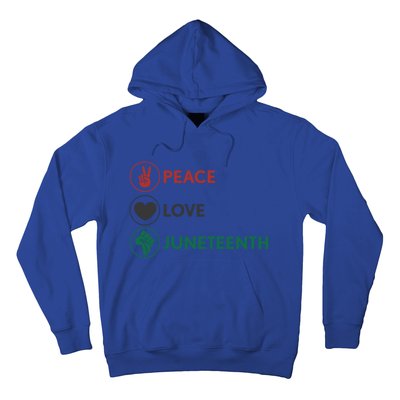 Black Pride Freedom Independence Day Peace Love Juneteenth Great Gift Hoodie