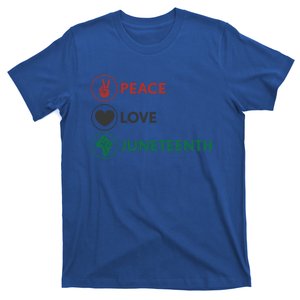 Black Pride Freedom Independence Day Peace Love Juneteenth Great Gift T-Shirt