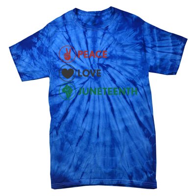 Black Pride Freedom Independence Day Peace Love Juneteenth Great Gift Tie-Dye T-Shirt