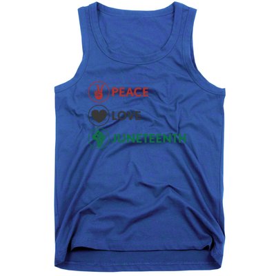 Black Pride Freedom Independence Day Peace Love Juneteenth Great Gift Tank Top