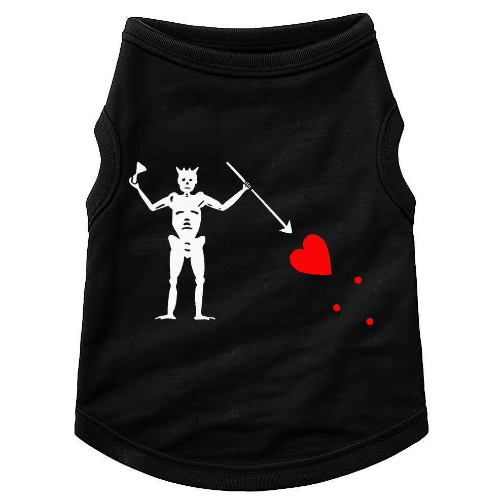 Blackbeard Pirate Flag Jolly Roger Skeleton Doggie Tank