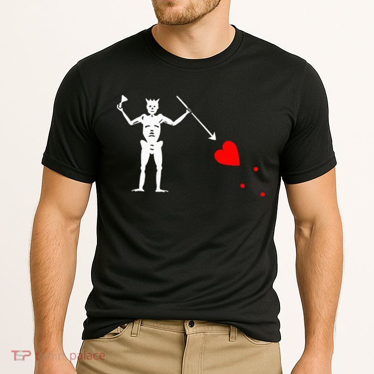 Blackbeard Pirate Flag Jolly Roger Skeleton Performance Shirt