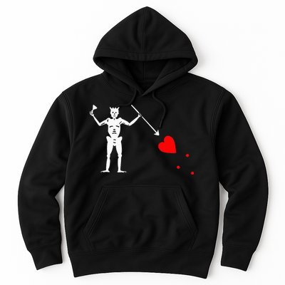 Blackbeard Pirate Flag Jolly Roger Skeleton Hoodie