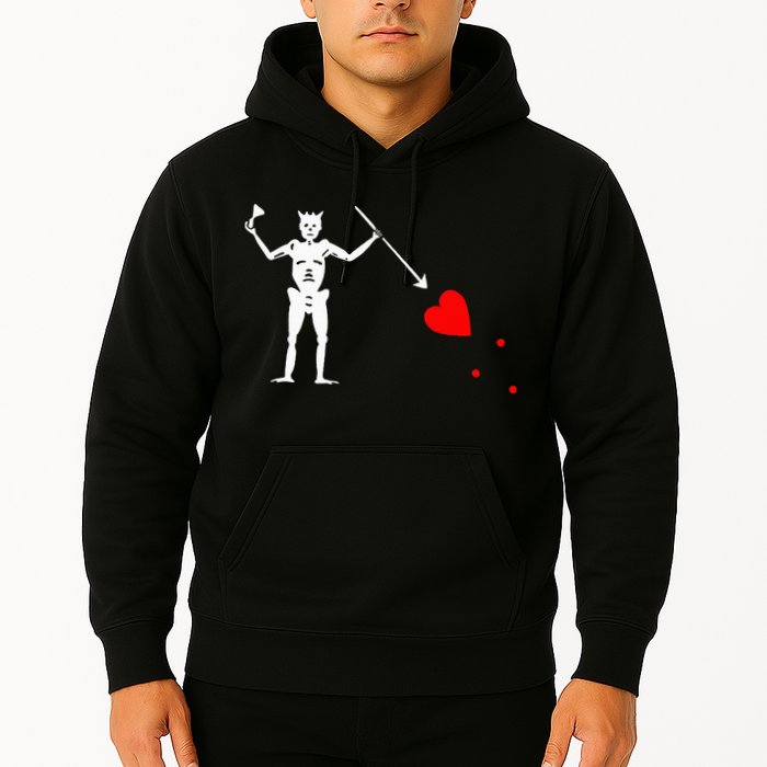 Blackbeard Pirate Flag Jolly Roger Skeleton Hoodie