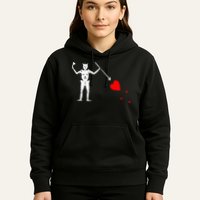 Blackbeard Pirate Flag Jolly Roger Skeleton Hoodie