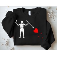 Blackbeard Pirate Flag Jolly Roger Skeleton Sweatshirt