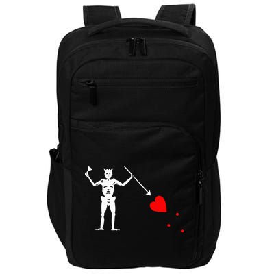 Blackbeard Pirate Flag Jolly Roger Skeleton Impact Tech Backpack