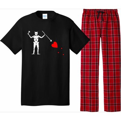 Blackbeard Pirate Flag Jolly Roger Skeleton Pajama Set