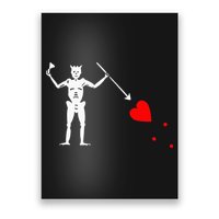 Blackbeard Pirate Flag Jolly Roger Skeleton Poster