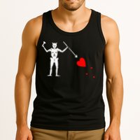 Blackbeard Pirate Flag Jolly Roger Skeleton Tank Top