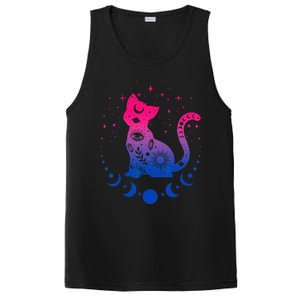 Bisexual Pride Flag Colors Astronomy Cat PosiCharge Competitor Tank