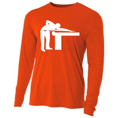 Billiards Player Funny Gift Cooling Performance Long Sleeve Crew