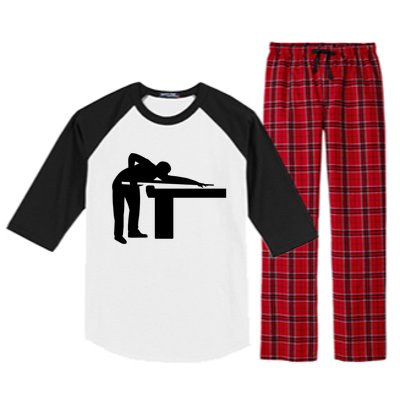 Billiards Player Funny Gift Raglan Sleeve Pajama Set