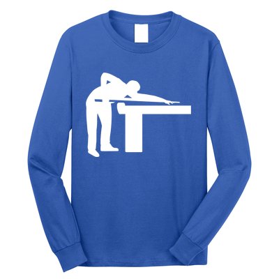 Billiards Player Funny Gift Long Sleeve Shirt