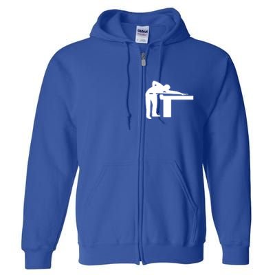 Billiards Player Funny Gift Full Zip Hoodie