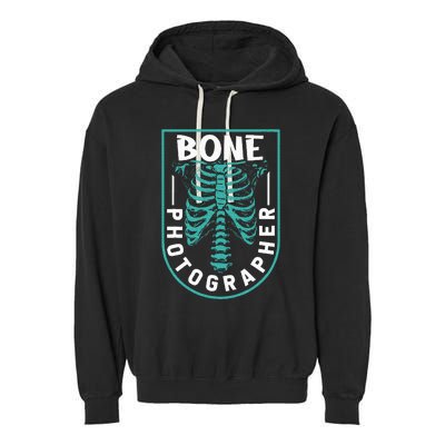 Bone Photographer Funny Radiology Technician Xray Garment-Dyed Fleece Hoodie