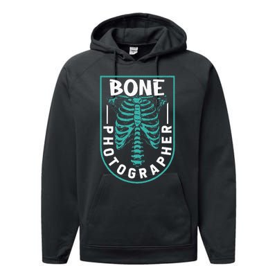 Bone Photographer Funny Radiology Technician Xray Performance Fleece Hoodie