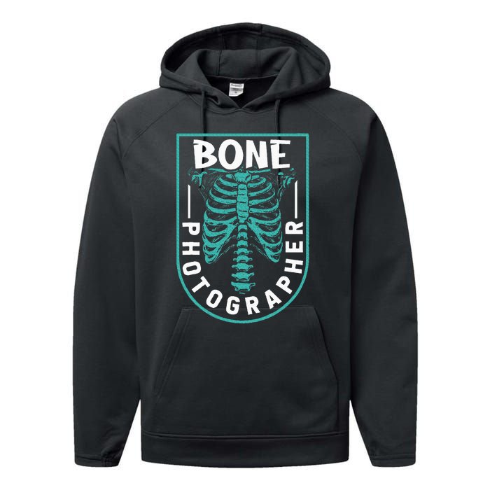 Bone Photographer Funny Radiology Technician Xray Performance Fleece Hoodie