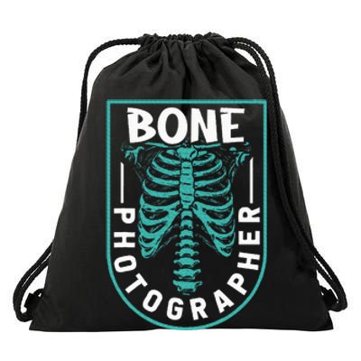 Bone Photographer Funny Radiology Technician Xray Drawstring Bag