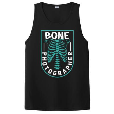 Bone Photographer Funny Radiology Technician Xray PosiCharge Competitor Tank