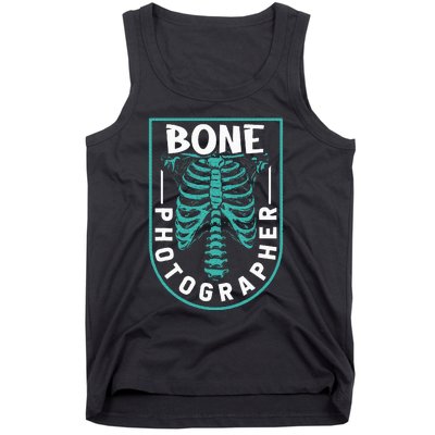 Bone Photographer Funny Radiology Technician Xray Tank Top