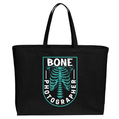 Bone Photographer Funny Radiology Technician Xray Cotton Canvas Jumbo Tote