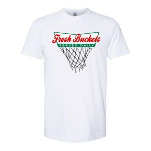 Basketball Player Fresh Buckets Served Daily Bball Softstyle CVC T-Shirt