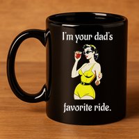 Bachelorette Party Funny Inappropriate Ride 11oz C Handle Ceramic Mug