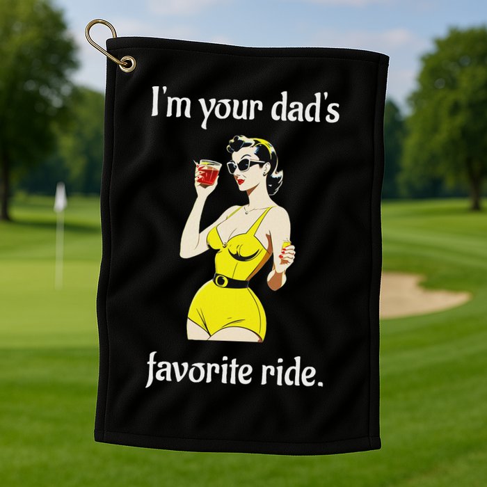 Bachelorette Party Funny Inappropriate Ride Golf Towel