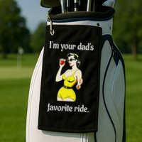 Bachelorette Party Funny Inappropriate Ride Golf Towel