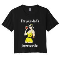 Bachelorette Party Funny Inappropriate Ride Women's Crop Top Tee