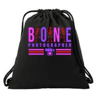 Bone Photographer - Funny Skeleton X-Ray Tech Radiology Gift Drawstring Bag