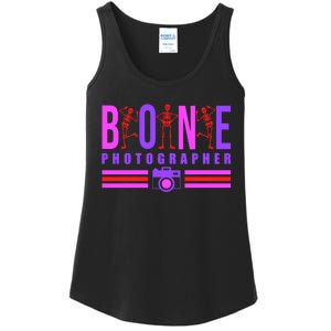 Bone Photographer - Funny Skeleton X-Ray Tech Radiology Gift Ladies Essential Tank