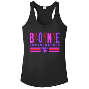 Bone Photographer - Funny Skeleton X-Ray Tech Radiology Gift Ladies PosiCharge Competitor Racerback Tank