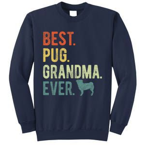 Best Pug Grandma Ever Dog Lovers Mothers Day Sweatshirt