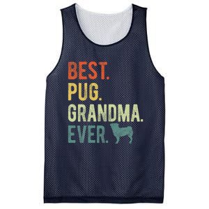 Best Pug Grandma Ever Dog Lovers Mothers Day Mesh Reversible Basketball Jersey Tank