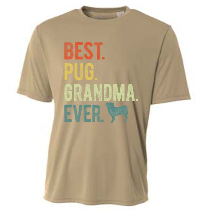 Best Pug Grandma Ever Dog Lovers Mothers Day Cooling Performance Crew T-Shirt