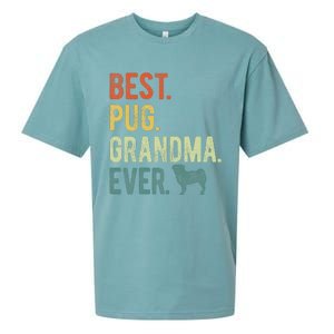 Best Pug Grandma Ever Dog Lovers Mothers Day Sueded Cloud Jersey T-Shirt