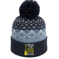 Bass Player Guitar Guitarist Music School Vintage The Baniff Cuffed Pom Beanie