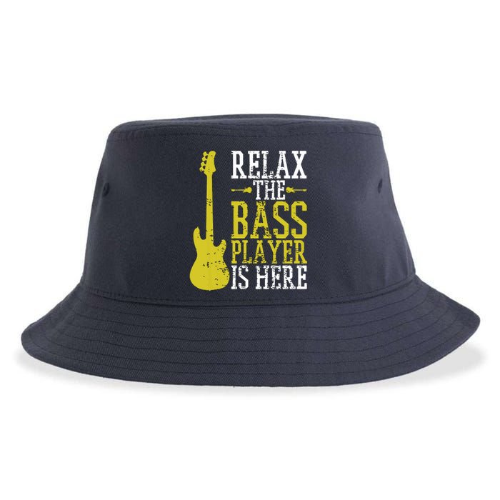 Bass Player Guitar Guitarist Music School Vintage Sustainable Bucket Hat