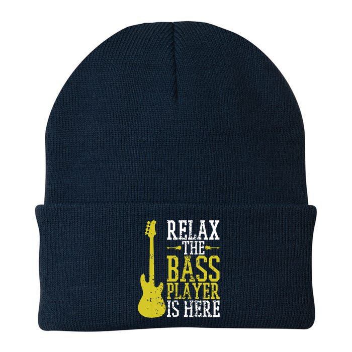 Bass Player Guitar Guitarist Music School Vintage Knit Cap Winter Beanie