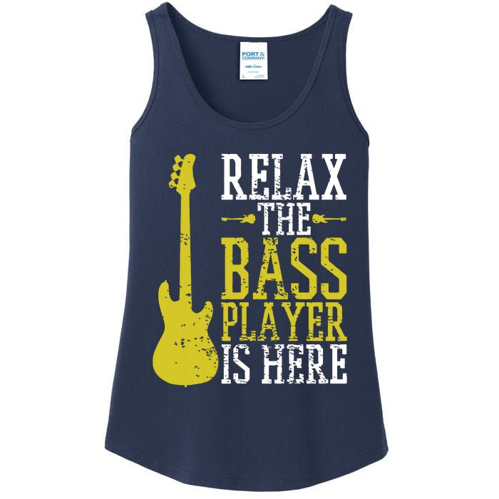 Bass Player Guitar Guitarist Music School Vintage Ladies Essential Tank